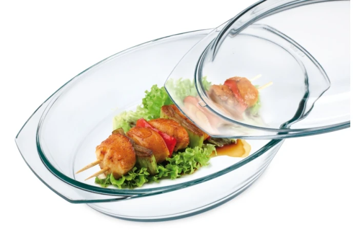 Кастрюля овальная из жаропрочного стекла Simax 7026/7036 (2,4 л)