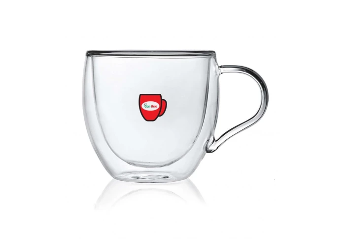 Набор из 2 кружек стеклянных двойное стекло Con Brio CB-8625-2 (250 мл)