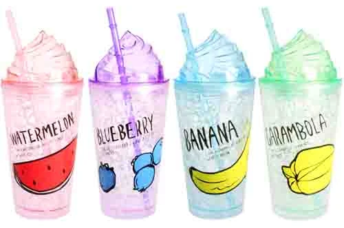 Стакан пластиковый с трубочкой Кримми Olens 16041-63 (550 мл)