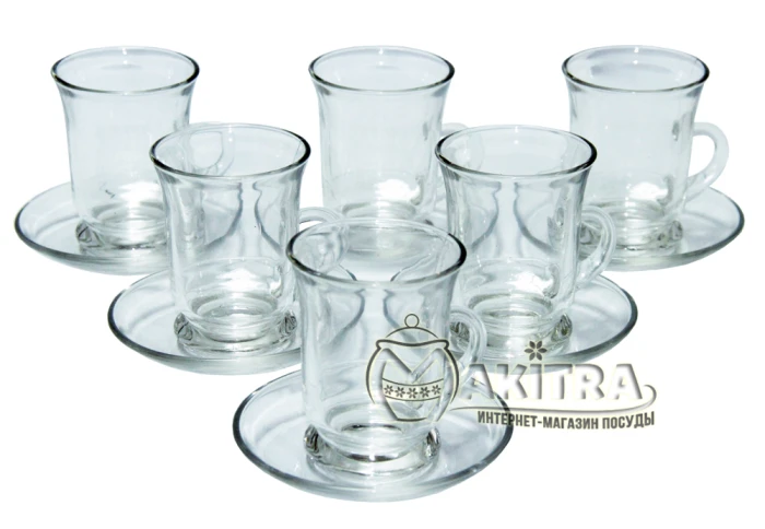 Армуд (стакан) с блюдцем для чая Olens 16902-1 (6 персон) Армуд (стакан) с блюдцем для чая Olens 16902-1 (6 персон)