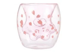 Стакан подвійне скло Рожева лапка DG2454CT (250 мл) Стакан подвійне скло Рожева лапка DG2454CT (250 мл)