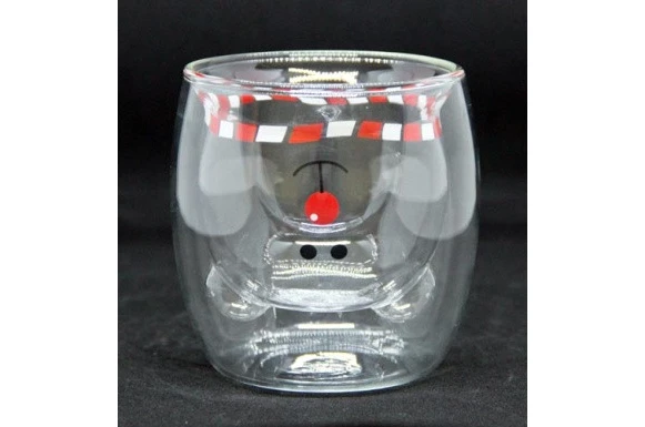 Стакан двойное стекло Медвежонок DG2455CT (250 мл)