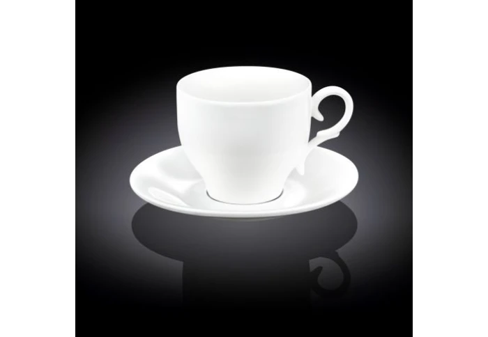 Фарфоровая чашка чайная с блюдцем Wilmax WL-993105 (330 мл)