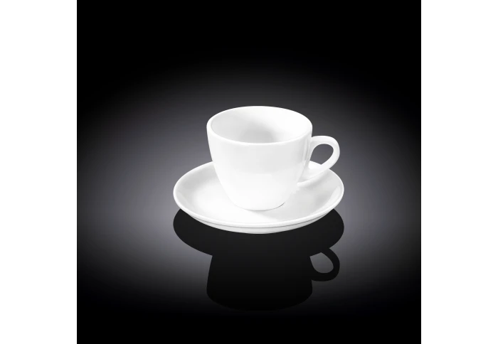 Фарфоровая чашка кофейная с блюдцем Wilmax WL-993173 (75 мл)