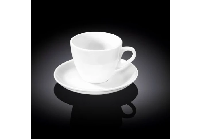 Фарфоровая чашка чайная с блюдцем Wilmax WL-993176 (300 мл)