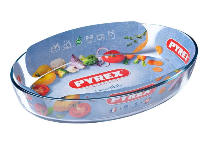 Форма овальная из жаропрочного стекла Pyrex 345B000 (30x21 см)