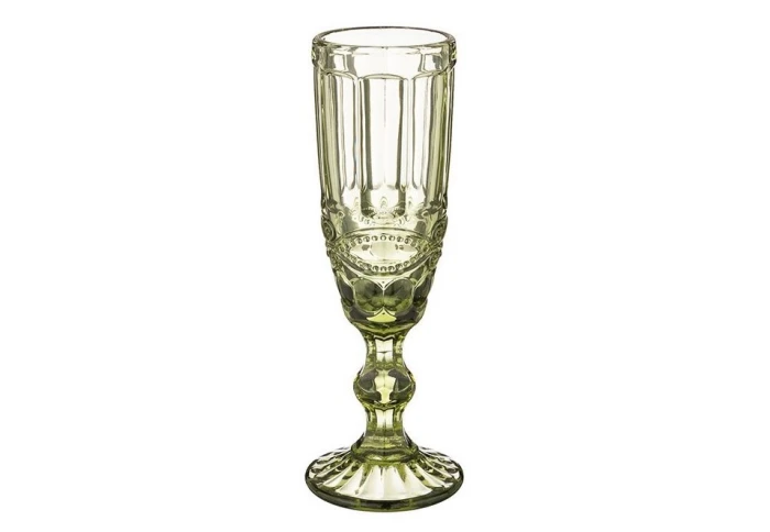 Бокал для шампанського Olens Вінтаж зелений 34215-14-1 (180 мл) Бокал для шампанського Olens Вінтаж зелений 34215-14-1 (180 мл)