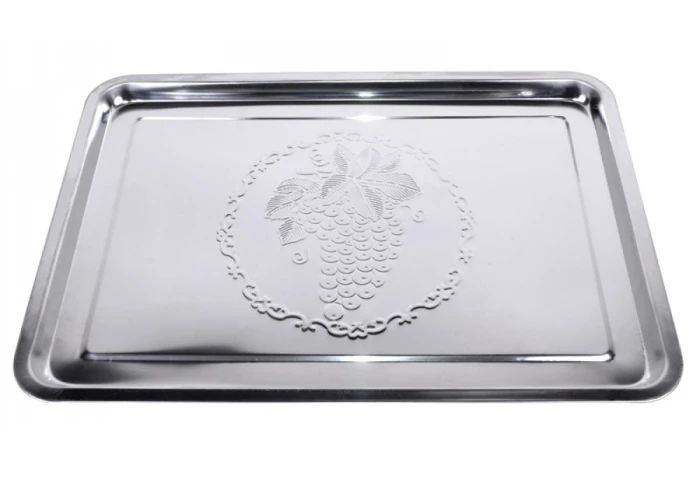 Поднос металлический прямоугольный А-плюс 11705/13 (36 х 27 см)