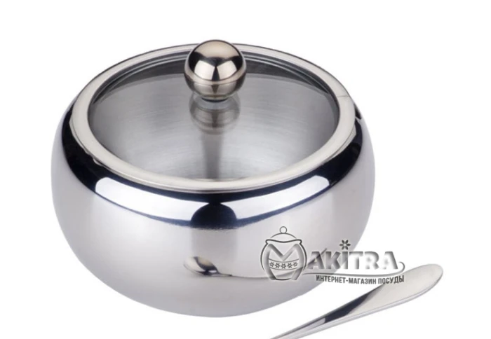 Цукорниця з ложкою Maestro MR-1696 (460 мл) Цукорниця з ложкою Maestro MR-1696 (460 мл)