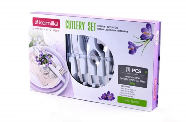 Набор столовых приборов Kamille 5211S (24 предметов)